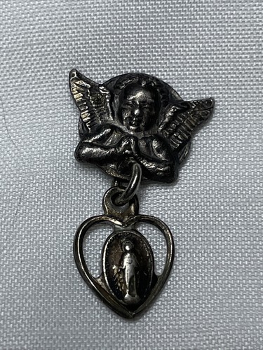 Vintage CHAPEL Sterling Silver Angel And Mary - Picture 1 of 6