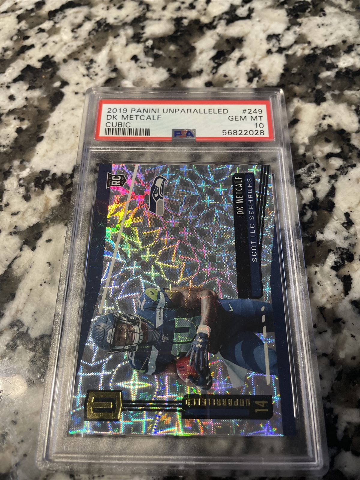 DK Metcalf Panini Unparalleled #249 Cubic