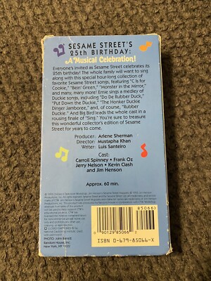 Sesame Street's 25th Birthday: A Musical Celebration (VHS