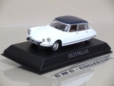 CiTROEN DS21 PALLAS 1967 BiANCO/BLU WHiTE/BLUE NOREV 1/43 (NO EDiCOLA SOLiDO)