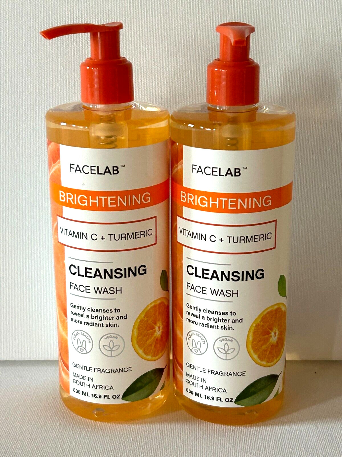 Facelab Brightening Vitamin C + Turmeric Cleansing Face Wash 16.9 Fl Oz