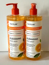 Facelab Brightening Vitamin C + Turmeric Cleansing Face Wash 16.9 Fl Oz