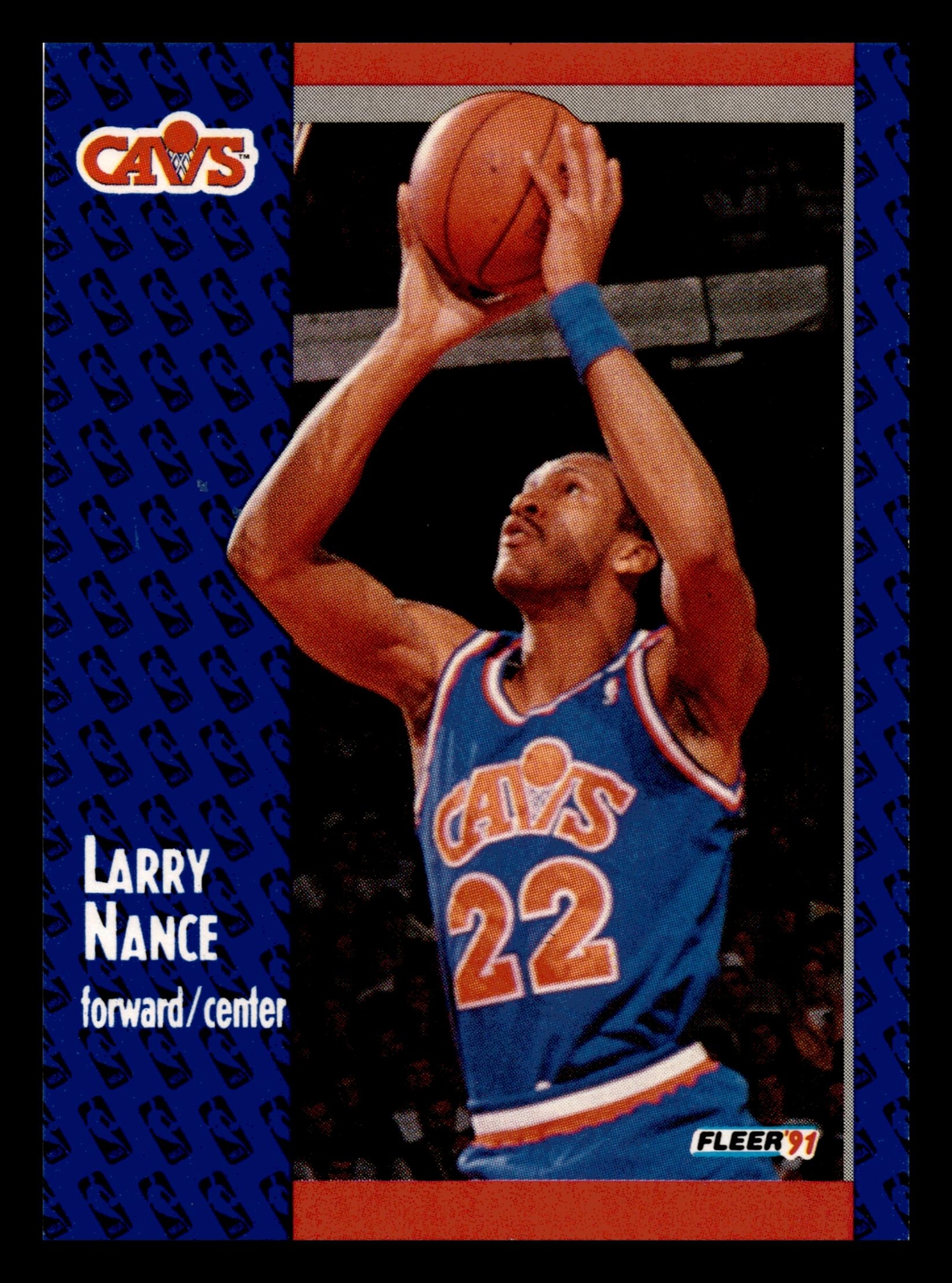 Larry Nance 1991-92 Fleer #37 Cleveland Cavaliers NM-MINT