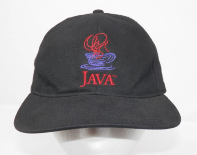 Sun Microsystems JAVA Hat Vintage Computer Programming Language Strapback Black