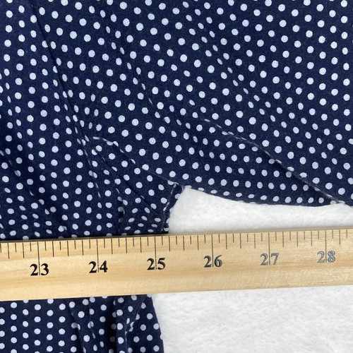 VTG Polo Ralph Lauren Mens 2XL Navy Blue White Polka Dot Golf Preppy Dad Shirt - Picture 4 of 5
