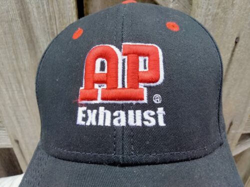 Ap Exhaust Ball Cap Hat Otto One Size Navy Blue Red Embroidery Clean - Afbeelding 1 van 4