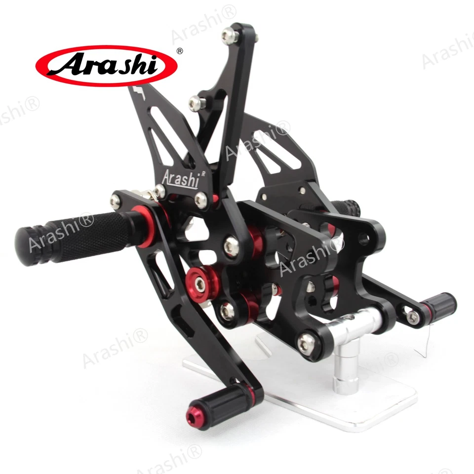Fit Suzuki GSXR1000 GSX-R 1000 2007 2008 CNC Adjustable Rearsets Foot Pegs Pedal - Image 2 of 4