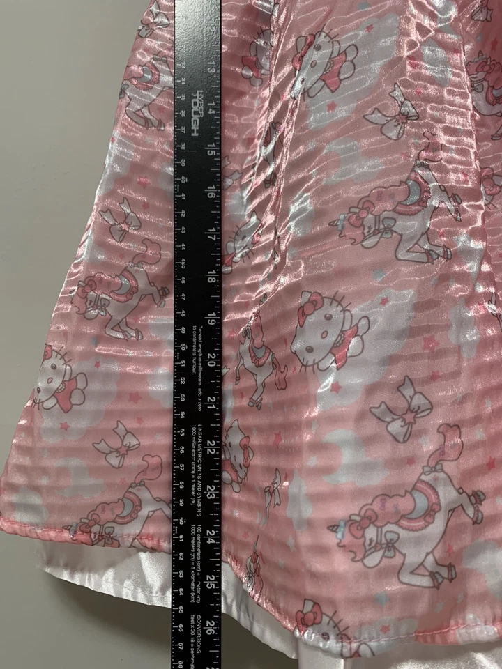 Hello Kitty / Unicorn Girl Child Medium Pink Fairy Princess Dress Sanrio Costume - Image 4 of 4