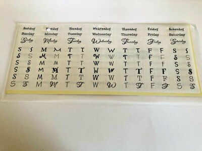 Creative Memories Calendar Stickers 2 Sheets Great Lengths | eBay