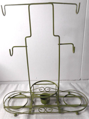 Kitchen Coffee Tea Cup Metal Mug Holder Warmer Rack Stand Storage Organizer 15''
