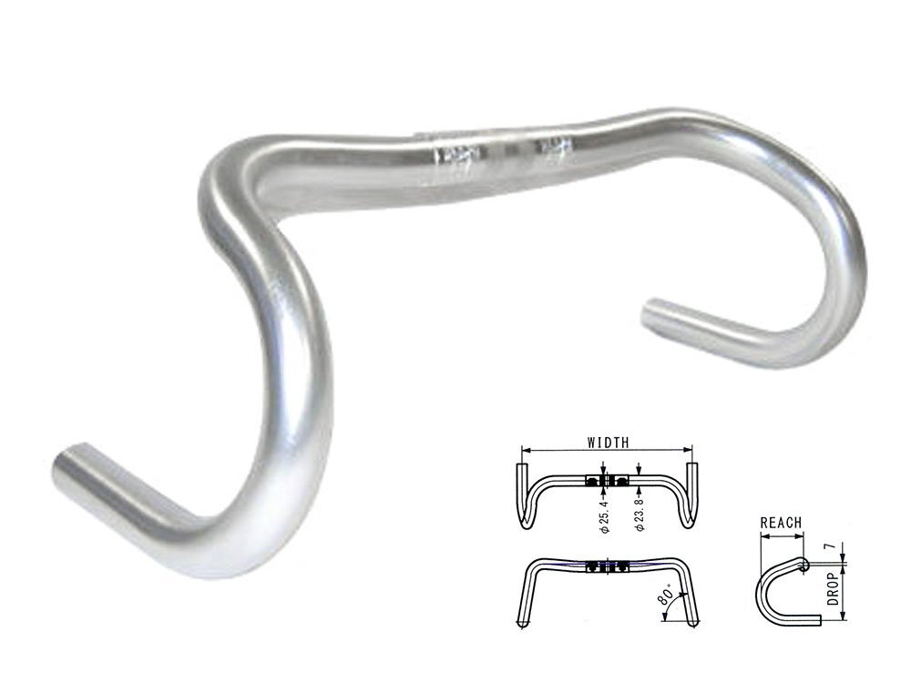 NITTO ハンドル Amazon.com : Nitto B602AA Promenade 49cm Road Bicycle