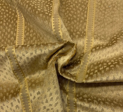 BRUNSCHWIG & FILS SALVATOR VELVET GOLD EXCLUSIVE FABRIC BY 1/2(0.5) YARD 51"W - Picture 5 of 6