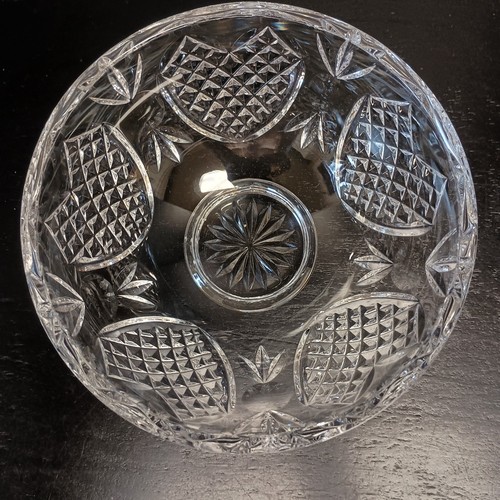 Vintage WATERFORD Crystal 8" Wedding Heirloom Hearts Footed Bowl Discontinued - Picture 3 of 8