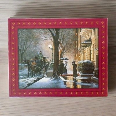 D.R. Laird Stationery 197 Note Sheets with Box 4x4.75 Winter Scene Vintage