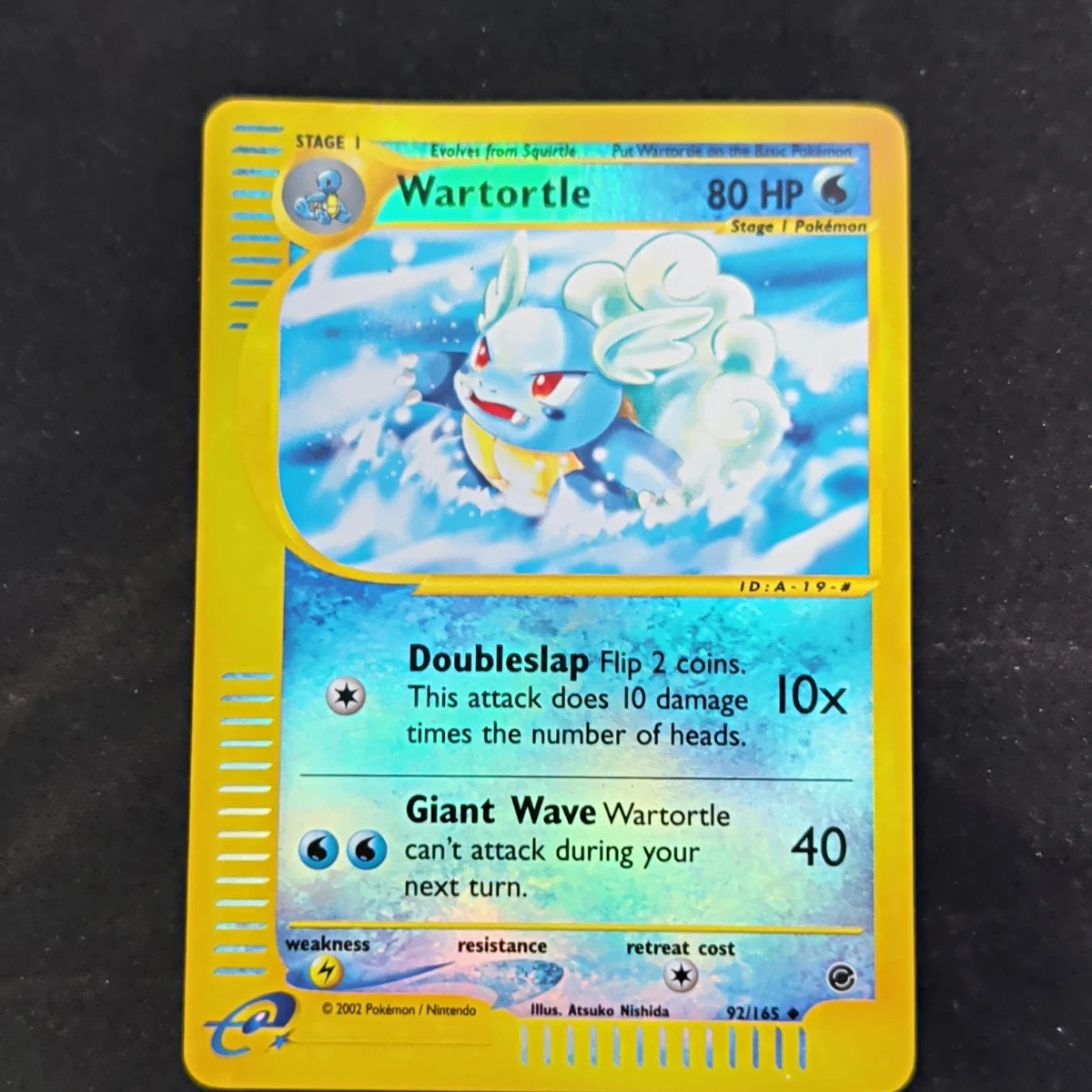 1995 wartortle pokemon card - Dark 39/110 Evolves from Squirtle Type 1995 Pokemon Card 42/102 Non