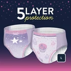 GoodNites Girls Nighttime Bedwetting Underwear, Giga Pack, L-XL - 40% more