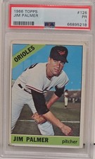 Jim Palmer rookie card (RC) 1966 topps #126 G...