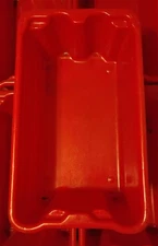 U-Line S-14603R Stack and Nest Container 18" x 11" x 7" , RED