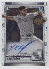 2020 Bowman Chrome Prospect Auto Karl Kauffmann #CPA-KK Auto 6h5