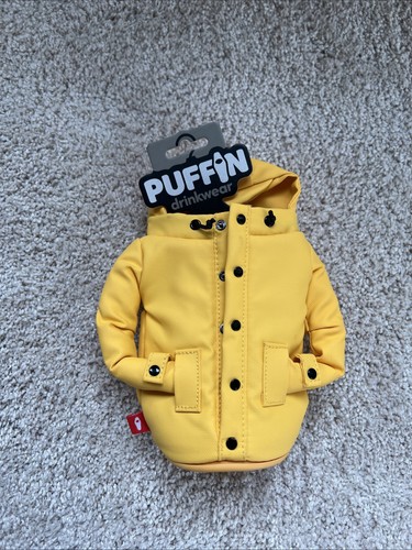 Puffin - The Raincoat Jacket - Insulated 12 oz Can Cooler I Beer Bottle & Sod... - Picture 1 of 5