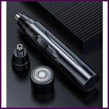 Recortador de vello nasal eléctrico Absolute Black, recortador de vello nasal y