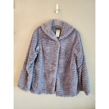 Patagonia Girls Coat Jacket SZ XXL 16-18 Gray Faux Fur