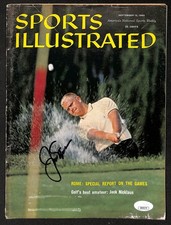 Jack Nicklaus Signed 1960 Sports Illustrated Label Removed 1st Cover JSA 212974