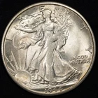 1944-D Walking Liberty Silver Half Dollar Uncirculated BU