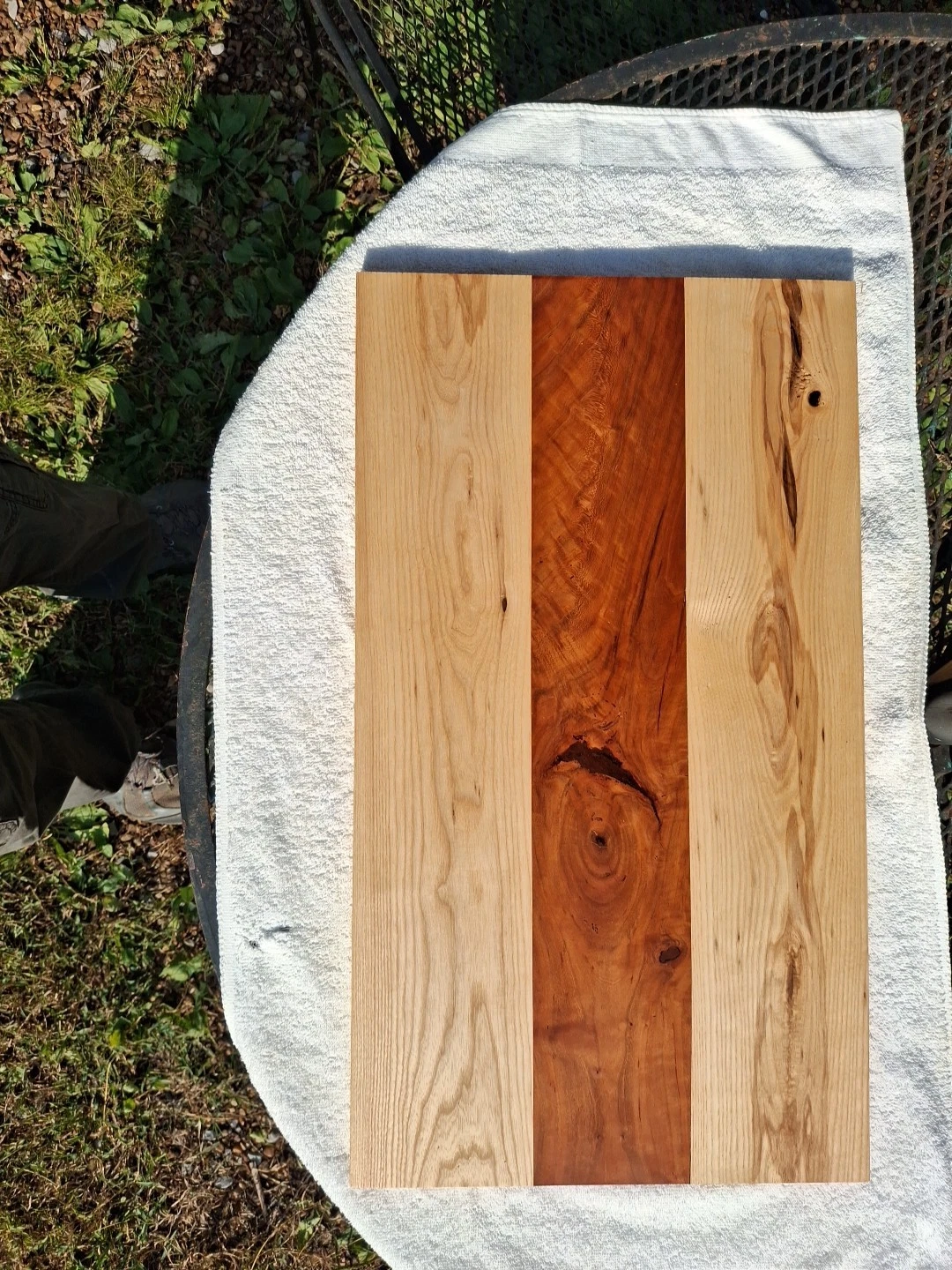 Charcuterie Board Cherry Center Section With Ash Sides