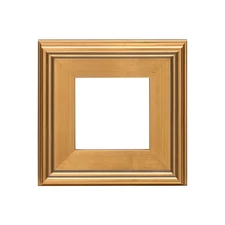 Plein Air Wooden Picture Frame - 8X8 Gold - Professional Single Frame for Art