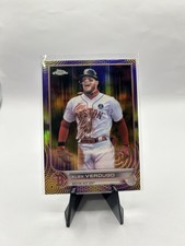 2022 Topps Chrome Sonic Alex Verdugo Purple/Yellow Sonic Pulse 149/299