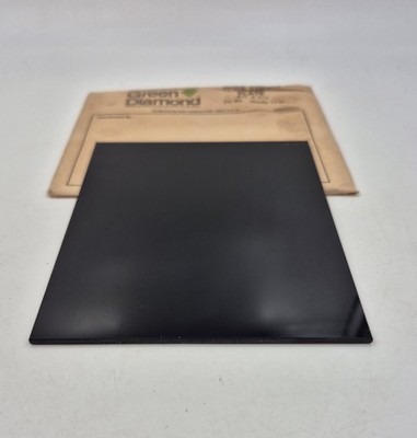 Vtg Welders Filter Plate Lens 4½'' x 5¼'' Shade # 11-H Green Diamond Wide Vision