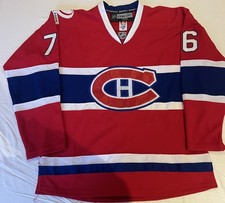authentic Reebok Montreal Canadiens #76 PK Subban Centennial Home Jersey Size 48