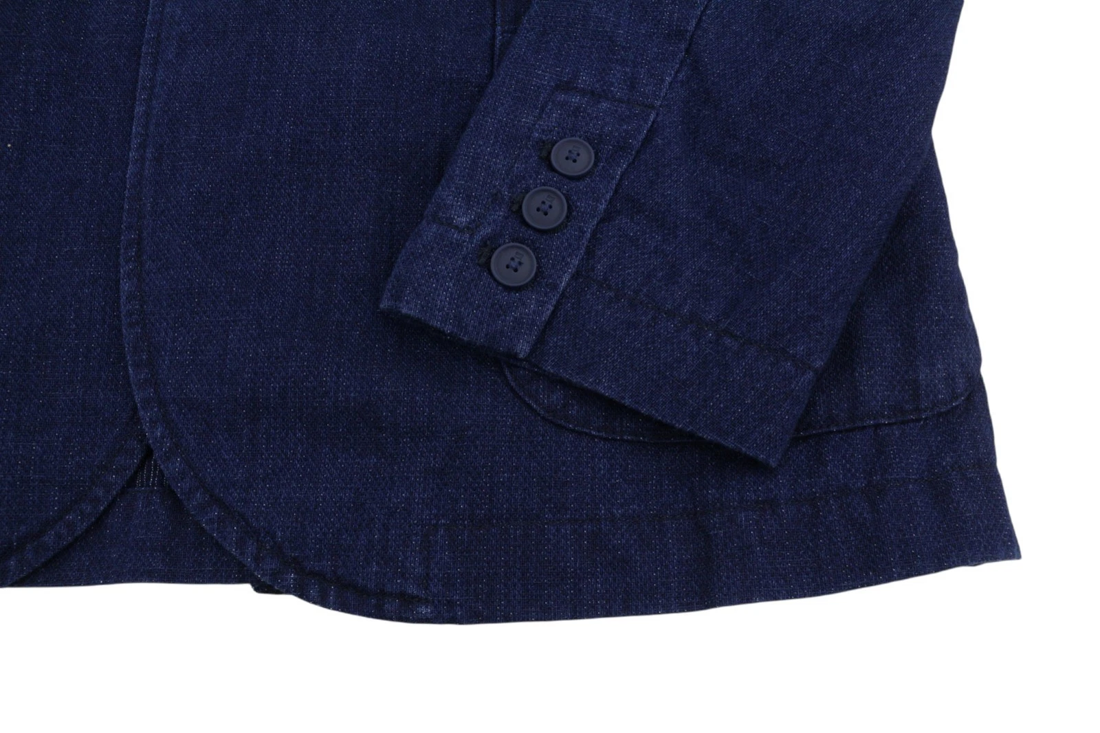 SCOTCH & SODA Men Blazer M Navy Blue Cotton Single Breasted Notched Lapels DDP - product detail image 7