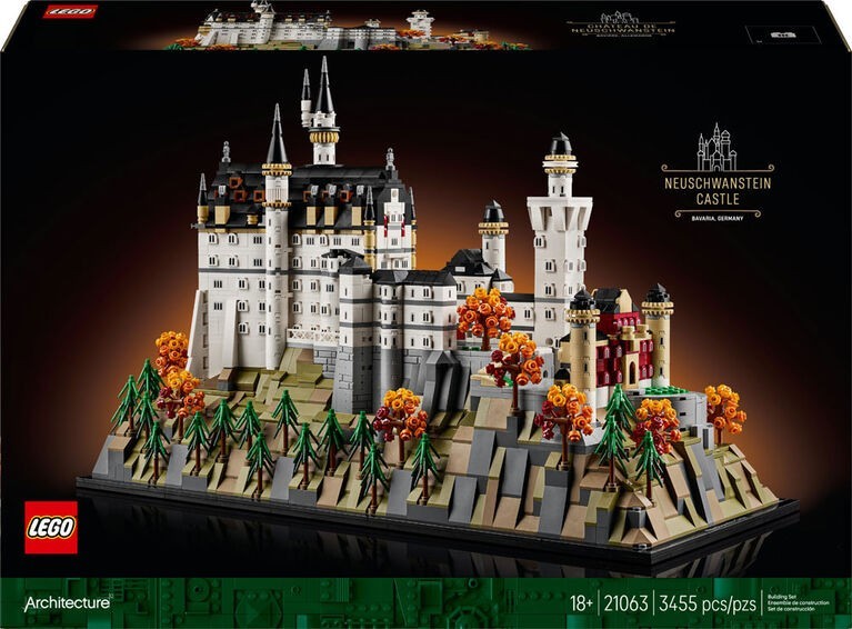 New LEGO Architecture Neuschwanstein Castle Building Set (21063)