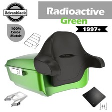 Radioactive Green King Rear Trunk Pack Luggage For 97+ Harley FLHR FLHXS FLTRX