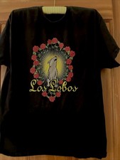 Los Lobos bAND Wolf Rose Tee Shirt Black Unisex Size S-5XL 1P1307