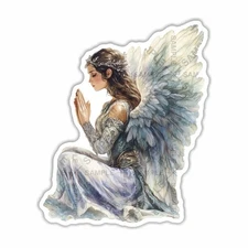Angel Praying Sticker, Peel N' Stick, Different sizes
