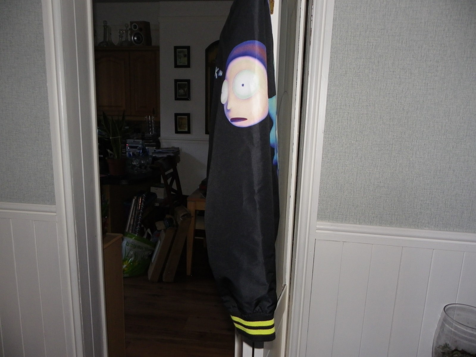 Rick and Morty x Members Only Bomber Jacket -LARGE - Adult Swim - Rare image 7