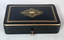Ancien coffret couture, make up ou autre bois laiton Napoleon III Bel état D100