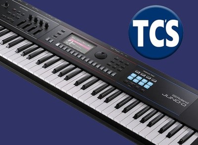 Roland Juno D7 Keyboard 76-Keys Velocity Sensitive Synthesizer 8-Track Sequencer