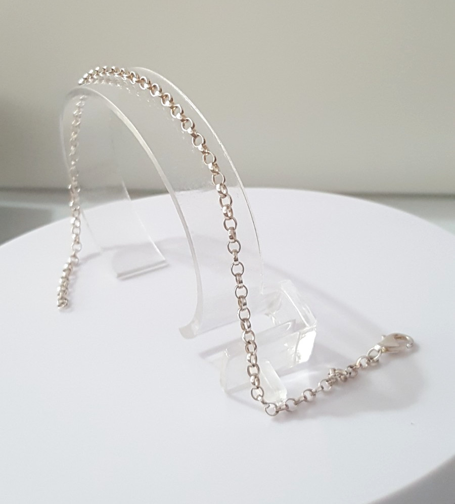 Gorgeous Sparkling Solid Belcher Chain Bracelet 2… - image 2