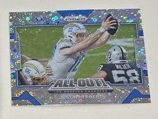 2021 NFL Prizm Justin Herbert ALL-OUT Disco PRIZM # 1,  LA Chargers