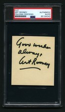Art Rooney, Owner - Pittsburgh Steelers - cut signature - PSA/DNA