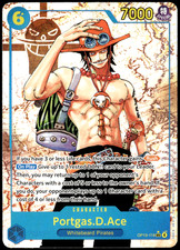 Portgas.D.Ace RARE PARALLEL ALT ART FOIL OP13-119 ONE PIECE TCG NEAR MINT NM