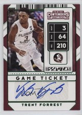 2020-21 Contenders Draft Picks Sticker Game Ticket Green Trent Forrest Auto 2u3
