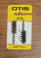 Otis 2 Pack Bronze & Nylon Cleaning Brush Set - .50 Caliber/12.7mm