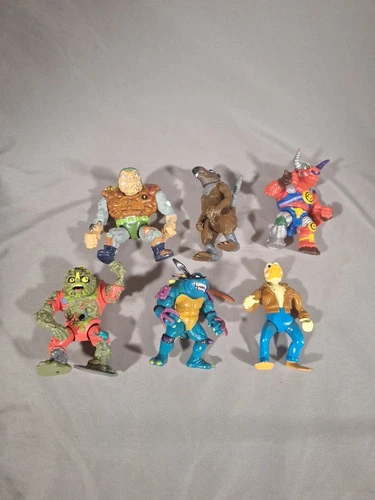 Lot Of 6 Vintage TMNT Action Figures 1989-1991 Teenage Mutant Ninja Turtles