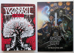 Nordic Skalds Mork Borg Lot: Father's Sword & Yggdrasil Burns - Preowned