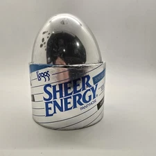 Vintage L'eggs Sheer Energy Pantyhose IN EGG Mushroom Off Black